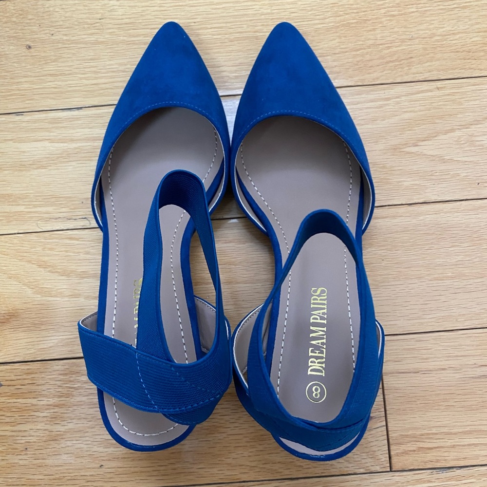 Dream Pairs Anne’s Pointed Toe Low Chunky Heels Pump Shoes